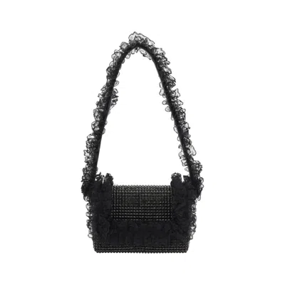 Self-portrait Crystal Lace Shoulder Bag