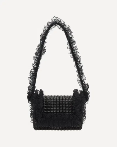 Self-portrait Crystal Lace Shoulder Bag