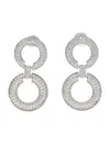 Self-portrait Crystal Link Earring In Brown