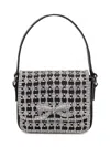 Self-portrait Crystal Micro Bag Hand Bag In Black Polyester In Black