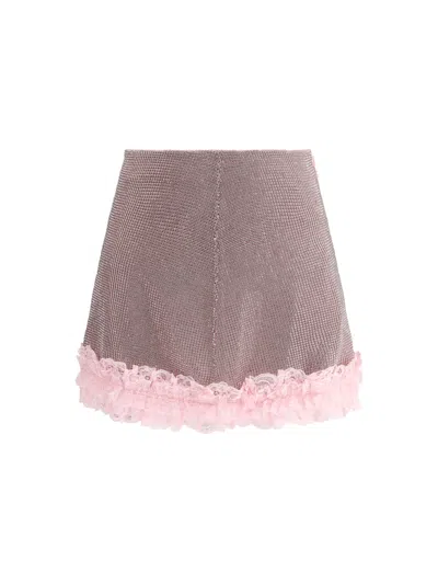 SELF-PORTRAIT CRYSTAL MINISKIRT