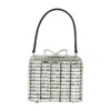 Self-portrait Crystal Mirco Bag In White