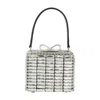 Self-portrait Crystal Mirco Bag - Metal - Silver In White