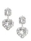 Self-portrait Self Portrait Crystal Pearl Heart Earrings