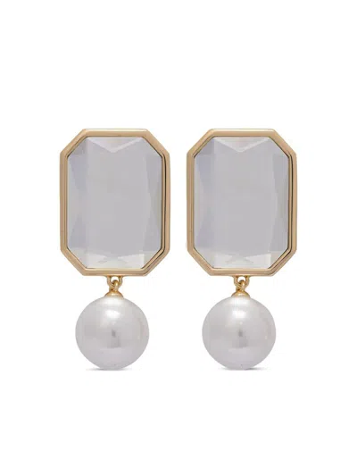 SELF-PORTRAIT SELF-PORTRAIT CRYSTAL PEARL TIERED EARRINGS ACCESSORIES