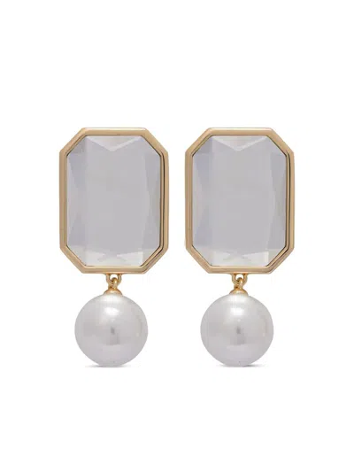 SELF-PORTRAIT SELF-PORTRAIT CRYSTAL PEARL TIERED EARRINGS ACCESSORIES