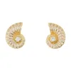 Self-portrait Crystal Shell Earrings