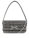 Self-portrait Crystal Baguette Bag In Black