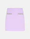 Self-portrait 'crystal' Skirt In Lilac Viscose Blend