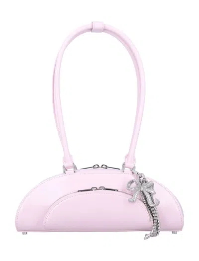 SELF-PORTRAIT SELF-PORTRAIT CURVED CHARM SHOULDER BAG