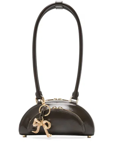 Self-portrait Curved Charm Shoulder Bag