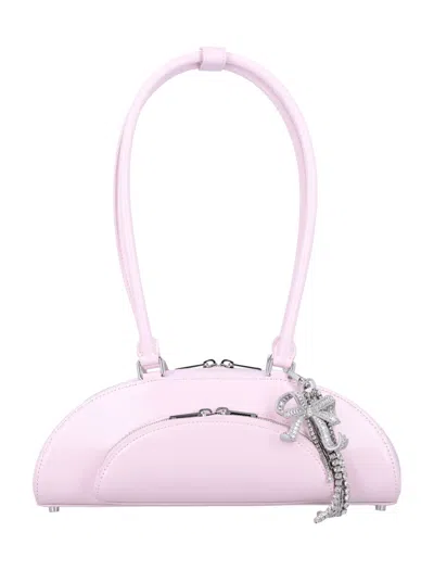 Self-portrait Curved Charm Shoulder Bag