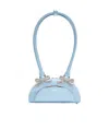 Self-portrait Curved Mini Shoulder Bag In Blue