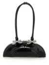 Self-portrait Black Leather Curved Shoulder Bag