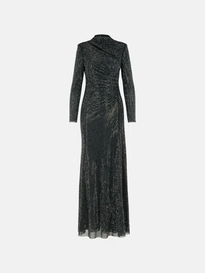 Self-portrait 'cut Out' Black Polyester Dress