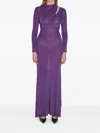 Self-portrait Cut-out Dress In Purple