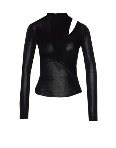 SELF-PORTRAIT CUT OUT KNIT TOP