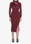 Self-portrait Midi Dress With Cut-out