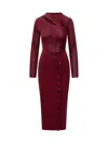 Self-portrait Midi Dress With Cut-out