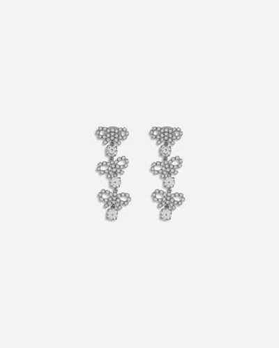 SELF-PORTRAIT DANGLING EARRINGS WITH BOWS