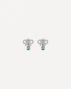 Self-portrait Women Dangling Earrings With Bows In Metallic