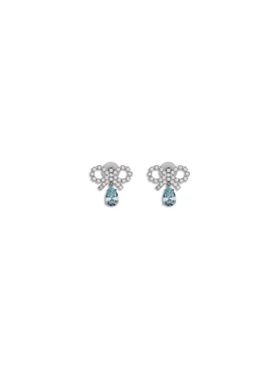 Self-portrait Dangling Earrings With Bows