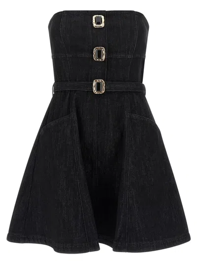 SELF-PORTRAIT DENIM DRESS