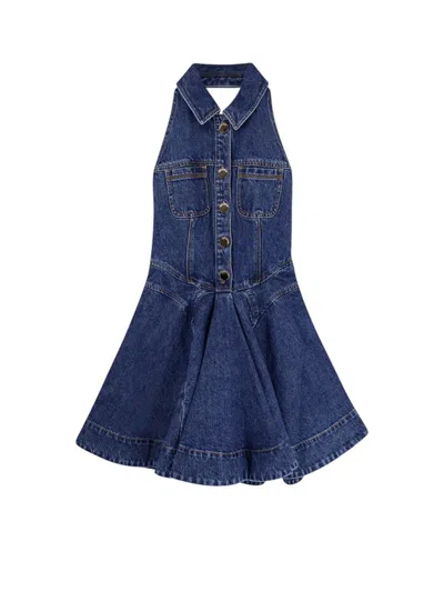 Self-portrait Denim Mini Dress