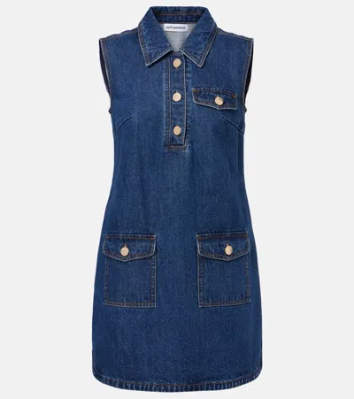 Self-portrait Denim Minidress