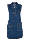 Self-portrait Self Portrait Women Denim Sleeveless Mini Dress