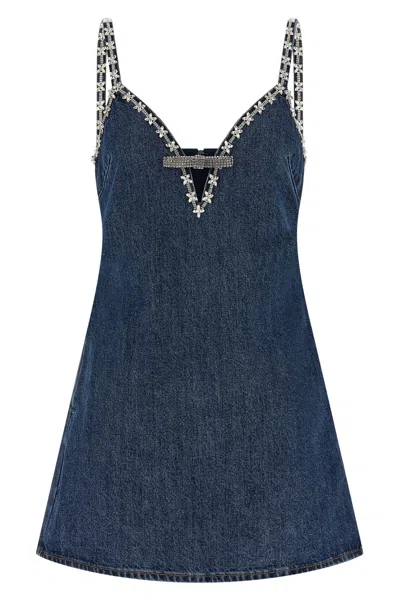 Self-portrait Self Portrait 'denim Strappy Mini' Dress