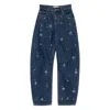 Self-portrait Denim Wide-leg Jeans In Blue