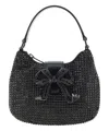 SELF-PORTRAIT DIAMANTE BOW HOBO BAG