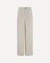 Self-portrait Self Portrait Women Cream Denim Diamante Bow Jeans
