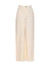 Self-portrait Self Portrait Women Cream Denim Diamante Bow Jeans