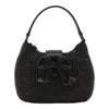 SELF-PORTRAIT DIAMANTE CRESCENT BOW BAG