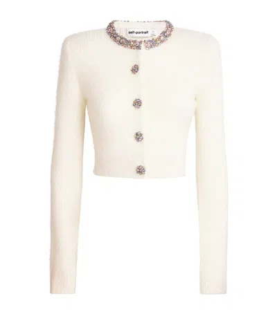 SELF-PORTRAIT CRYSTAL EMBELLISHED CARDIGAN