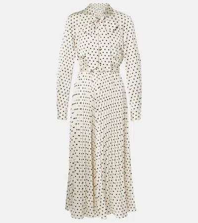 Self-portrait Diamanté-embellished Midi Dress In Beige