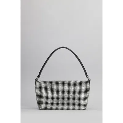 Self-portrait Diamante Small Hand Bag In Silver Glass