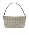 Self-portrait Diamante Small Hand Bag In Silver Glass In White