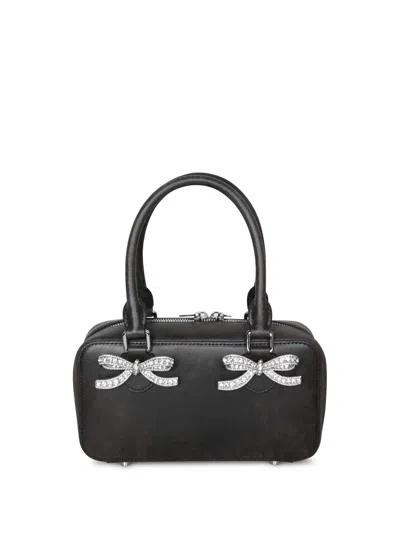 Self-portrait Distressed Black Mini Tote Bag