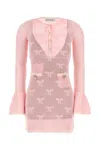Self-portrait Self Portrait Women Pink Crochet Mini Dress In Pink