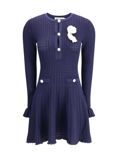 Self-portrait Dress In Blue