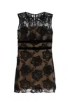 Self-portrait Dress In Black