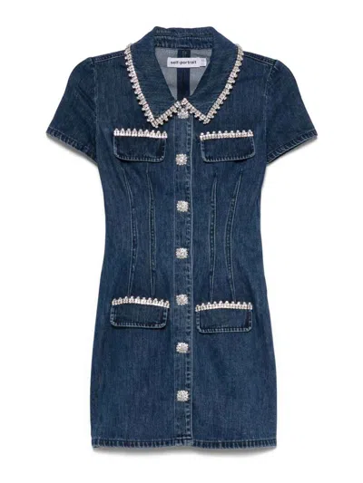 SELF-PORTRAIT VESTIDO CORTO - AZUL