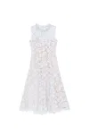 Self-portrait Self Portrait Lace Pearl Midi Dress In Blue