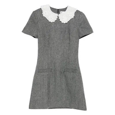 Self-portrait Dress In Gray