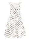 Self-portrait Polka Dot Cotton Midi Dress In Multi
