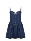 SELF-PORTRAIT SELF-PORTRAIT DRESS MADE OF DENIM.