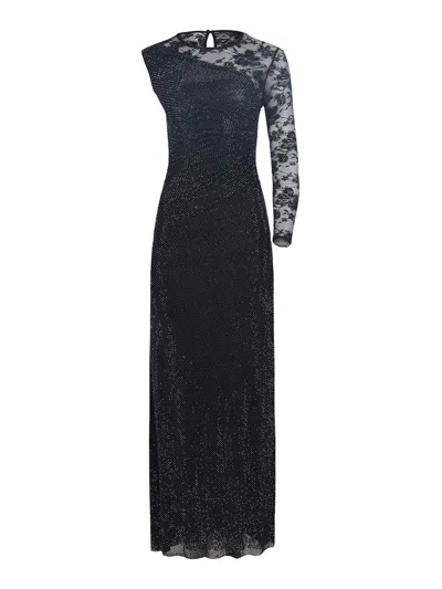 Self-portrait Dress Made Of Polyester Blend In Animal Print